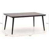 Tafel Hartman Sophie Studio HPL Table 170 X 100 cm Carbon Black Black HPL