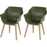 Hartman Sophie Teak Tuinstoel - Set Van 2 - Moss Green