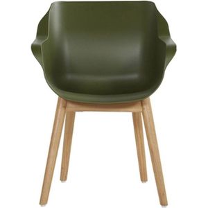 Hartman Sophie Studio dining armstoel - Moss Green - Teak poot