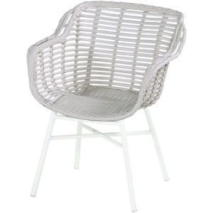 Hartman Cecilia Dining Tuinstoel Armleuningen - Ivoor Wicker