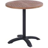 Tuintafel Hartman Folding Bistro Ø70 H74 Carbon Black Teak