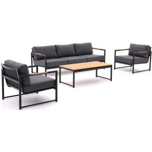 Hartman Fontaine stoel-bank loungeset 4-delig , Grijs - Antraciet ,  Aluminium  ,