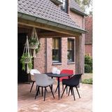 Hartman Sophie armchair tuinstoel met armleuning - Zalm roze - set van 2 - zwart studio onderstel