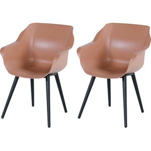 Sophie Studio dining armstoel Italian terra Carbon black -  Dining tuinstoel  - Specialist in Tuinmeubelen