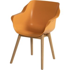 Hartman kuipstoel Sophie Studio oranje / teak