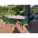 Hartman | Tuinstoel Sophie met Armleuningen Teak | Night Green