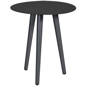 Hartman - bijzettafel - bistro - Amalia - aluminium - rond 41.5cm - grijs