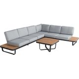 Loungeset Hartman Vilette With Table Charcoal Light Grey