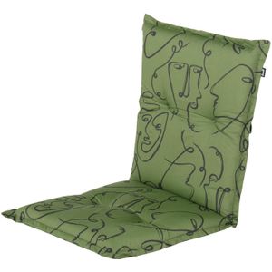 Tuinkussen lage rug - Faces green