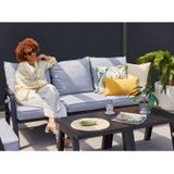 Hartman Ibiza 3-Seater Lounge Bench Anthracite - Light Grey Cushions: Stylish and Comfortable Outdoor Furniture