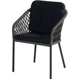 Tuinstoel Hartman Hera Rope Dining Chair Carbon Black
