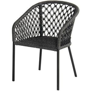 Tuinstoel Hartman Hera Rope Dining Chair Carbon Black