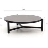 Hartman Carson lounge tuintafel Ø 126cm (h:38cm)