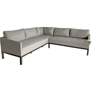 Hartman Loungeset Cassia - Loungebank buiten - 2-delig - All Weather - Inclusief kussens - Grijs