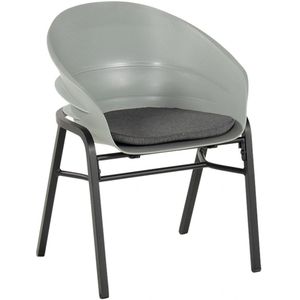 Hartman - Tubb Chair - Tuinstoel - Concrete Grey - Aluminium Onderstel - Inclusief Kussen