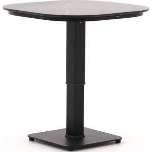 Hartman Tubb dining tuintafel verstelbaar 70x70x45/75cm , Zwart ,  Aluminium  ,