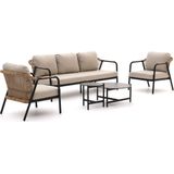Hartman - Nice - Loungeset - Taupe - Aluminium - 5-delig