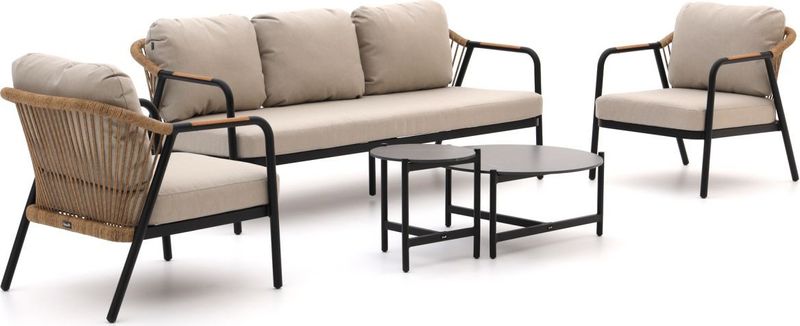 Hartman - Nice - Loungeset - Taupe - Aluminium - 5-delig