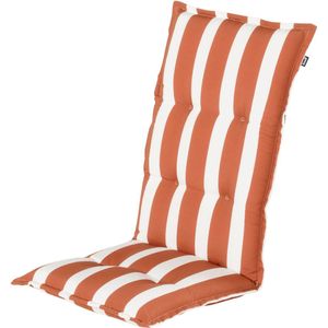 Hartman tuinkussen hoge rug Roma oranje 123 x 50 x 8 cm