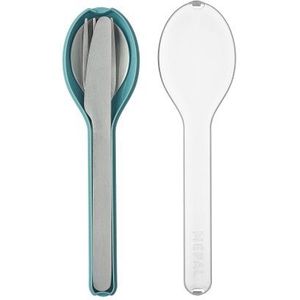 Mepal - Ellipse bestekset 3-delig - Mes, vork en lepel - RVS - Nordic green
