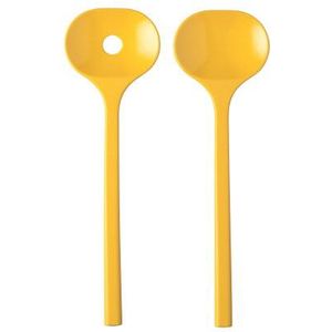Mepal Bloom salade serveerders kiezelgeel - 2-delige set