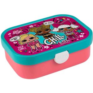 Mepal lunchbox Campus – Broodtrommel met vakjes voor kinderen – Geschikt voor 4 boterhammen – L.O.L. Surprise