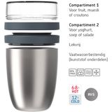 MEPAL Speisebehälter Ellipse titanium 0,5 + 0,2 l