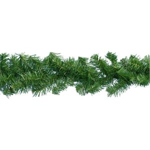 Dennenslinger/dennen guirlande - groen - 270 x 9,5 cm - PVC - 180 tips - Guirlandes