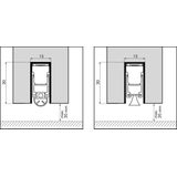 EllenMatic Uniproof automatische dorpelstrip 1128mm