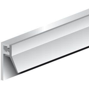 Ellen inbouw tochtprofiel - AIB 4N - 3000 mm - voorgeboord - aluminium