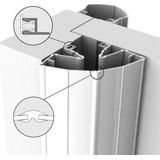 Ellen vingerbeschermingsprofiel - Finprotect Plus 5090 - 198cm - wit RAL9010