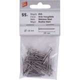 Ellen - Tochtstripnagel - RVS - 25 x 1.6 mm - 55 Stuks