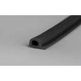 Tochtband - Zwart - Kunststof - Ellen - Ellen P-profiel 8 x 5 mm x 7.5 m zwart