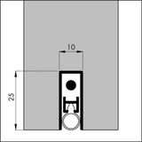 EllenMatic Extra automatische valdorpel alu. 830 mm
