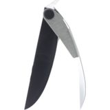 Ellen tochtwerende klep met borstel - 340 x 84 mm - RVS