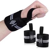 Umbro Wrist Wraps - 2 Stuks - Voor Fitness, Crossfit en Krachttraining - Wit/ Zwart