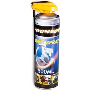 Dunlop - Multi Spray Smeermiddel - 500ml - Gelijkwaardig aan WD-40