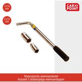 Carpoint - Telescopische Wielmoersleutel - ½ Inch Aansluiting - Kunststof Handgreep