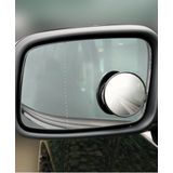 Carpoint - Dode Hoekspiegel - Zilver - Kunststof - Ronde Zelfklevend