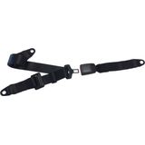 Carpoint - 3-Puntsveiligheidsgordel - Zwart - Polyester en Staal