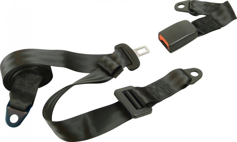 Carpoint - 3-Puntsveiligheidsgordel - Zwart - Polyester en Staal