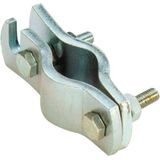 Carpoint - Hulpkoppeling Klemdeel - Staal - Zilver - Inclusief Bouten