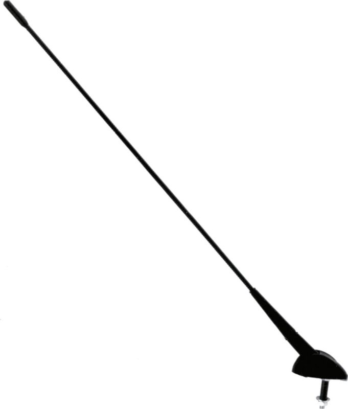 Carpoint - Dakantenne - Zwart - Voor Dak of Spatbord Montage - Verstelbare Hoek 0-30º - Lengte Kabel 2,5 Meter