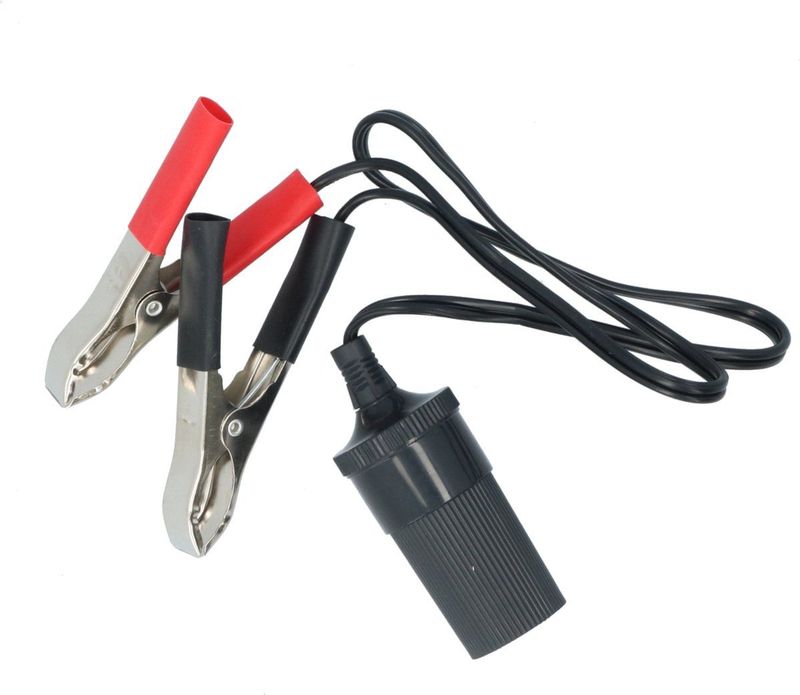 Carpoint - Accu-Adapter Kabel - 12 Volt - 10A - Met Accuklemmen - 40 cm