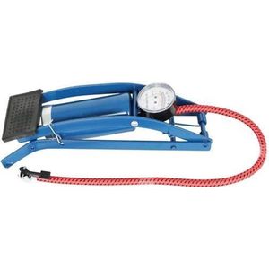 Carpoint - Voetpomp - Blauw - Metaal - Met Analoge Manometer