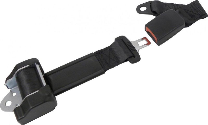 Carpoint - Tweepuntsgordel - Zwart - Polyester/Staal