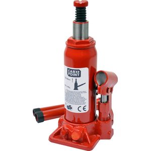 Carpoint - Hydraulische PotKrik - Rood - Belastbaar tot 2000Kg - Hefbereik 158-308mm