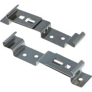 Carpoint Nummerplaatklemmen 2st | Nummerplaathouder Auto Klemsysteem | Kentekenplaatklemmen