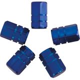 Carpoint - Ventieldopjes - Blauw - Set van 5