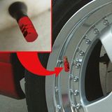 Carpoint - Ventieldopjes - Rood - 5 Stuks